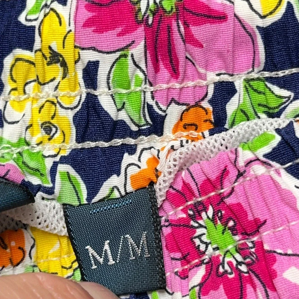 New Polo Ralph Lauren Mens‎ Floral Swim Trunks Navy Blue Pink Yellow Pony Medium